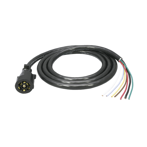 Bargman Trailer Wiring Connector – 7-Way Blade with 8' Lead Wire