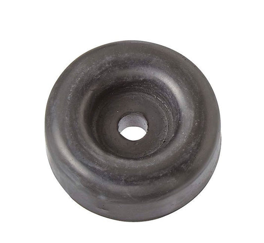 Door Stop Bumper; Black; Round; Single
