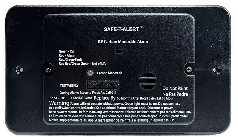 Carbon Monoxide Detector Safe-T-Alert