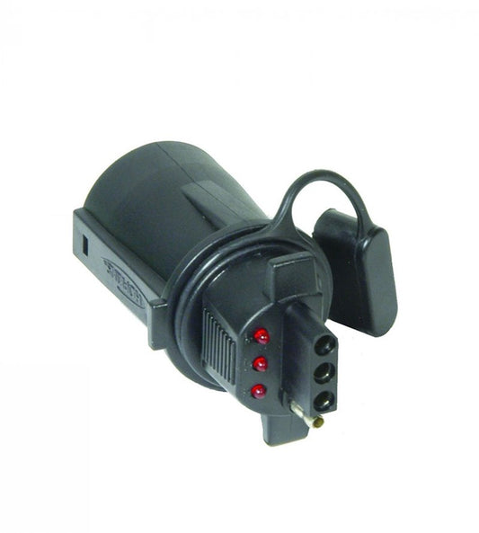 Hopkins Trailer Wiring Connector Adapter  7-Way Blade To 4 Flat
