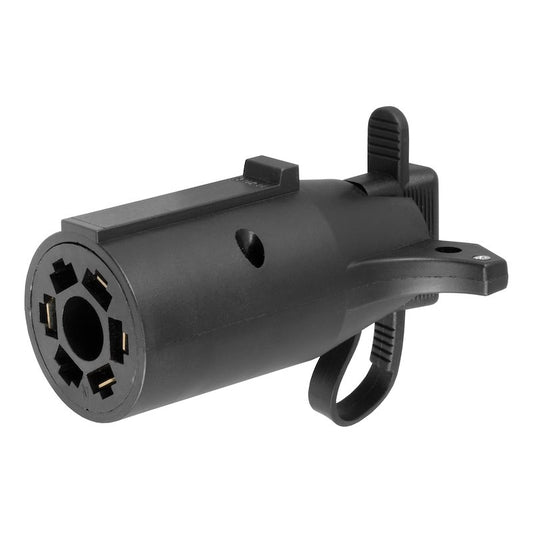 Trailer Wiring Connector Adapter 7-Way Blade Vehicle Socket To 4 Flat Trailer Plug